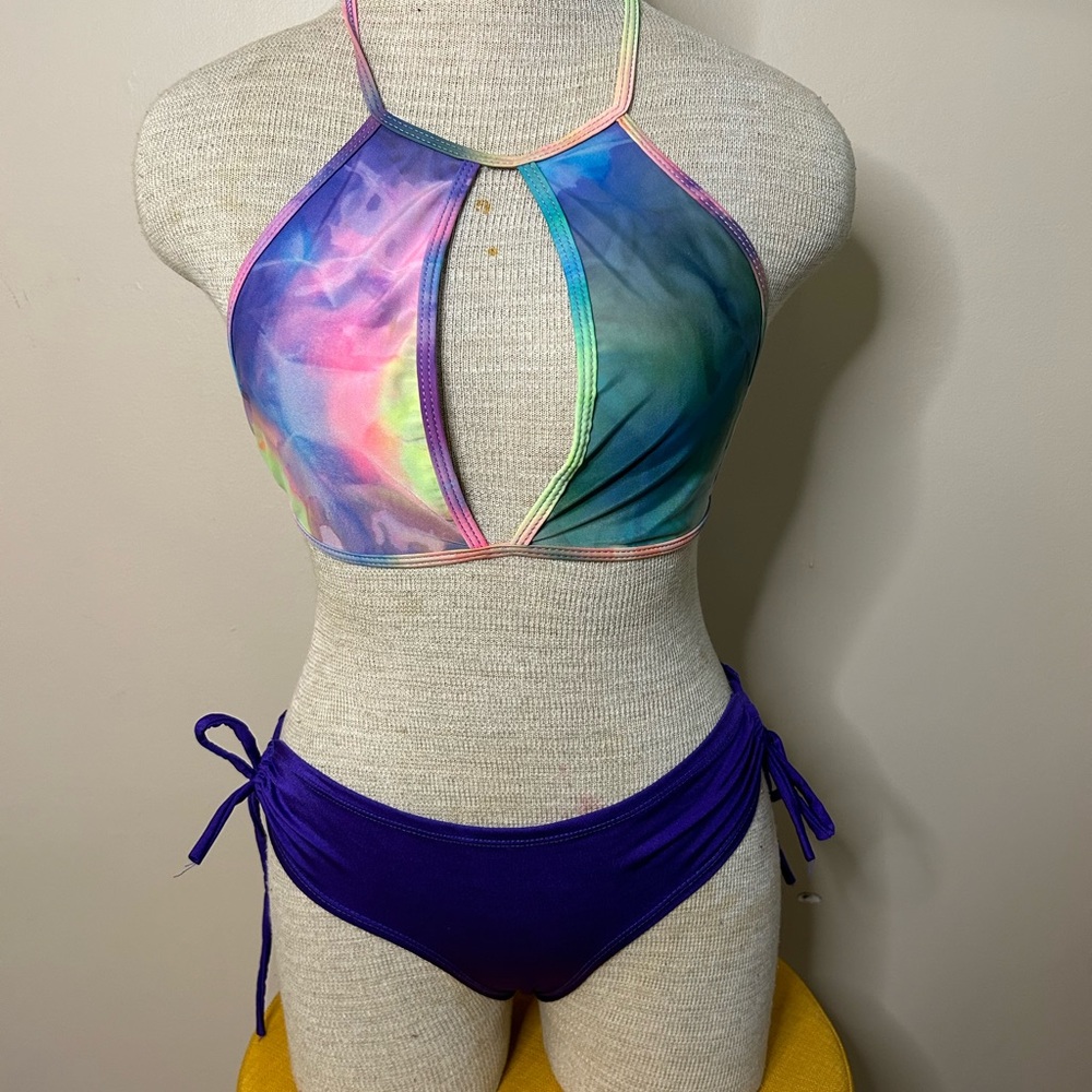 Multicolored Unique Bikini Set